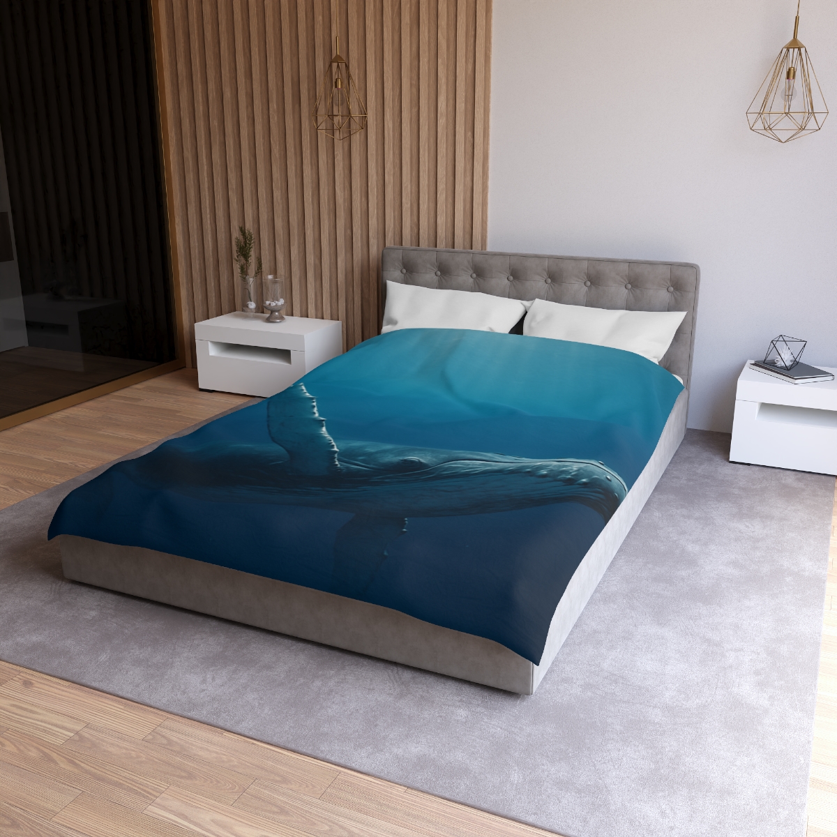 Nebula Dive Humpback Whale unique patterned duvets