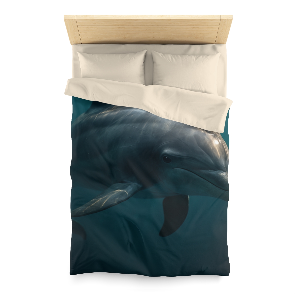 Nebula Drift Bottlenose Dolphin soft comforter duvets