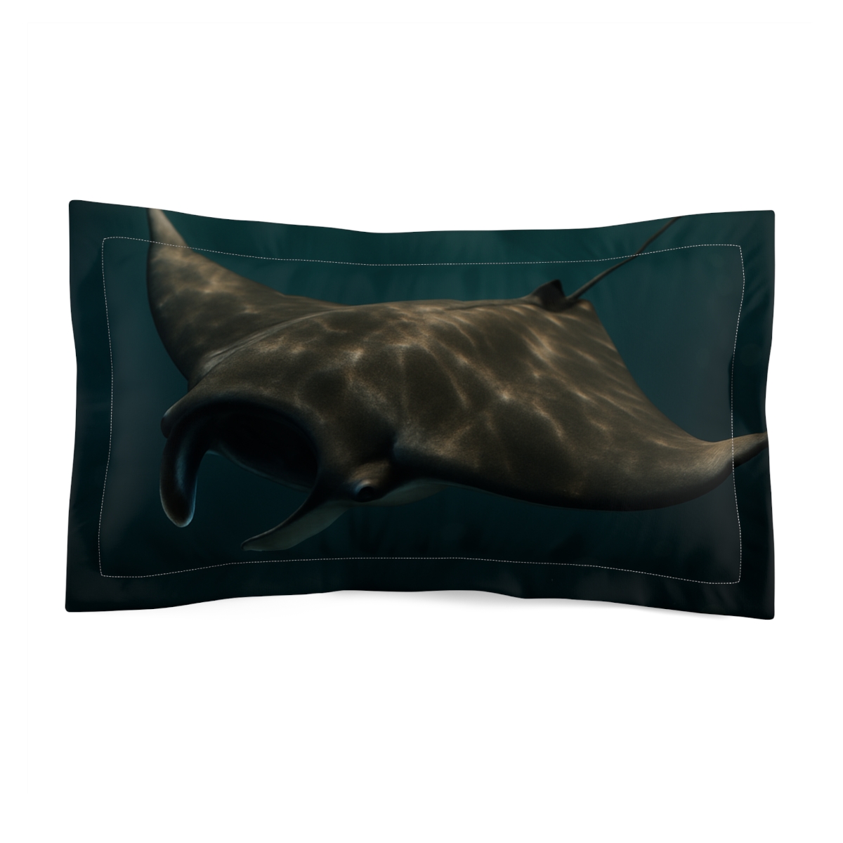 Nebula Drift Manta Ray trendy accent pillows