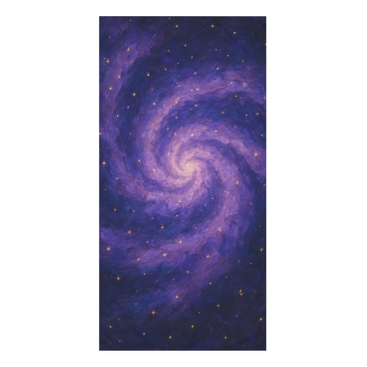 Nebula Dust Spiral designer printed towels