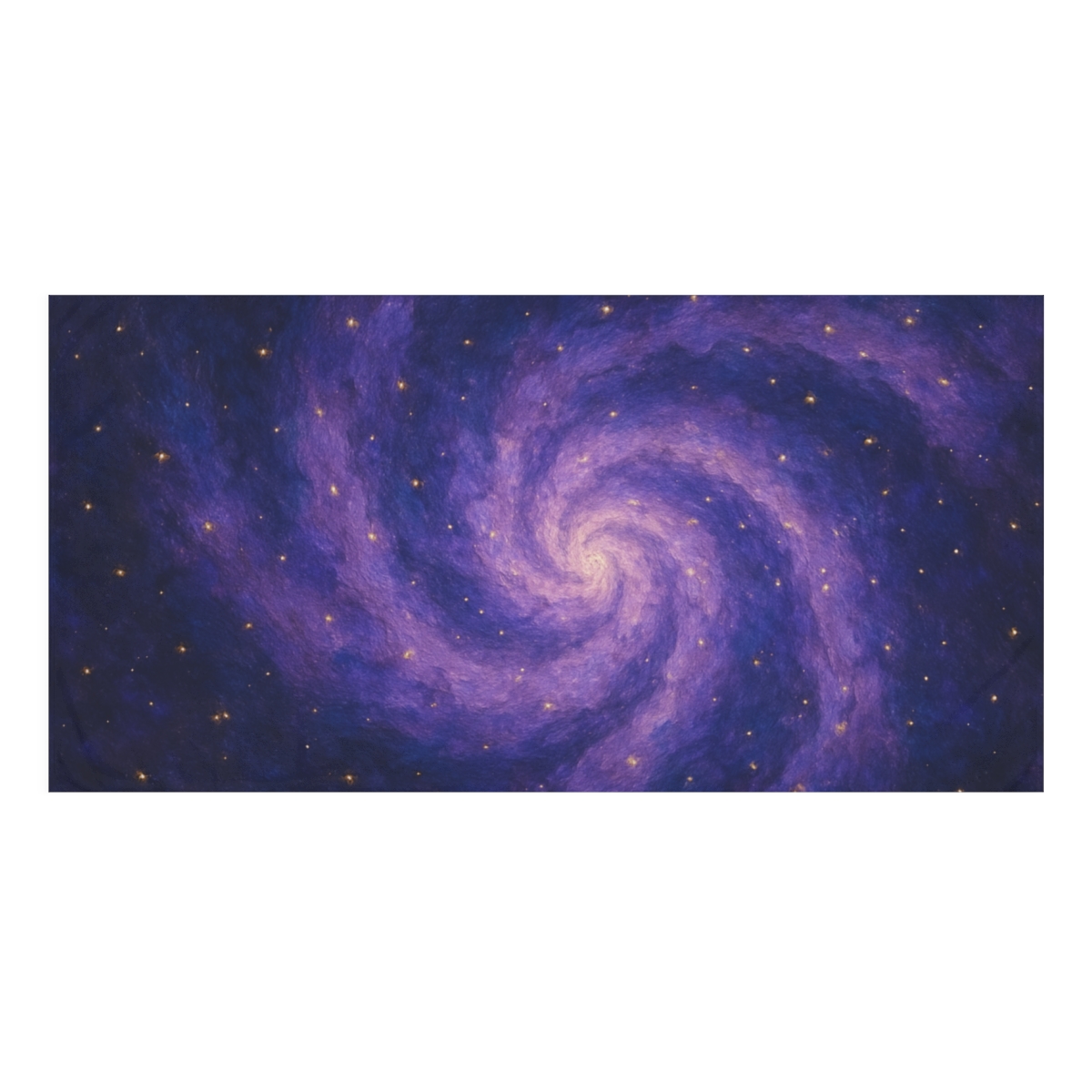 Nebula Dust Spiral designer printed towels