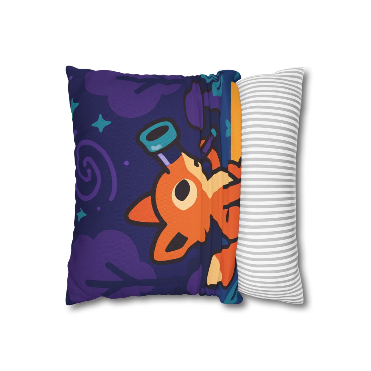 Nebula Forest Fox custom pillow cases