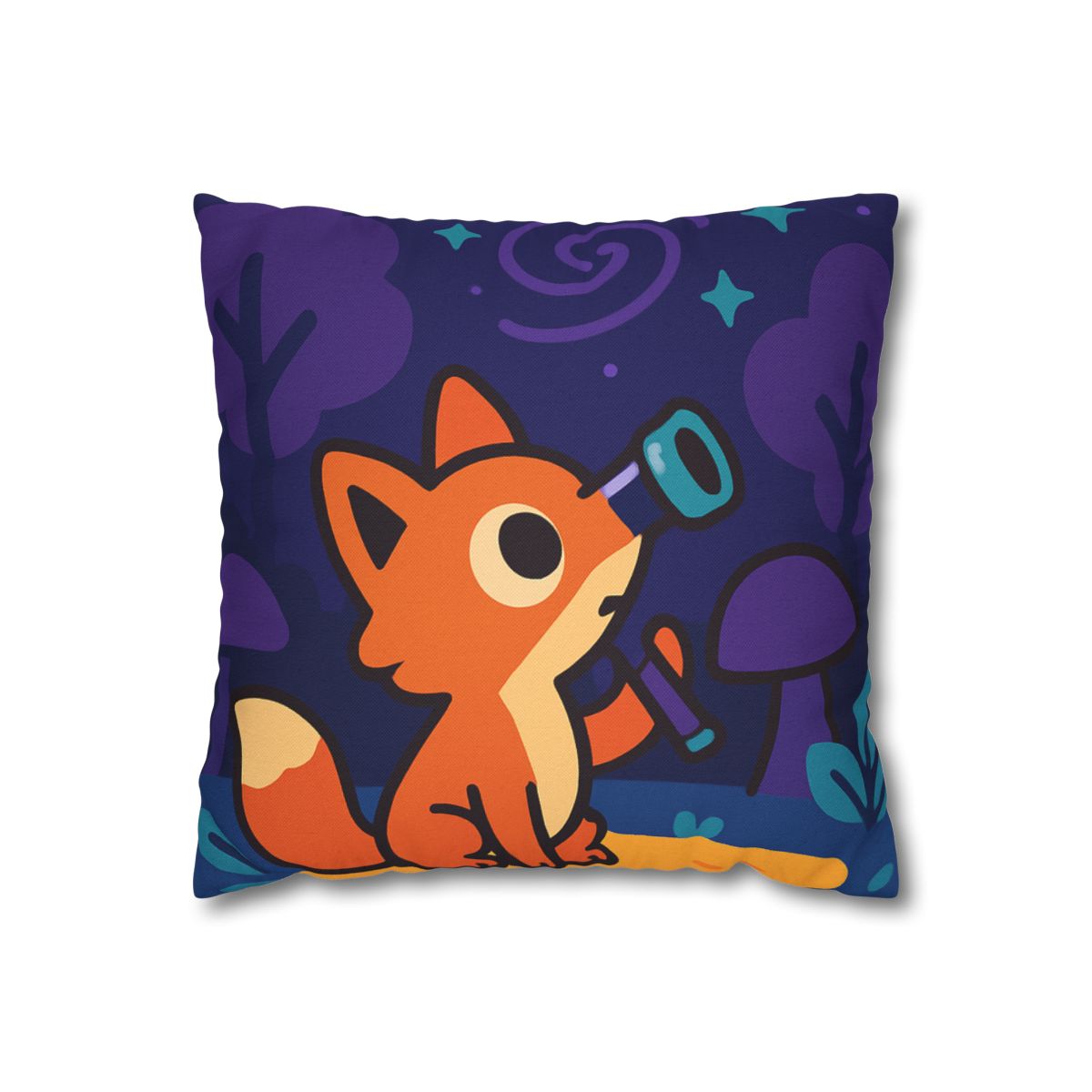 Nebula Forest Fox custom pillow cases