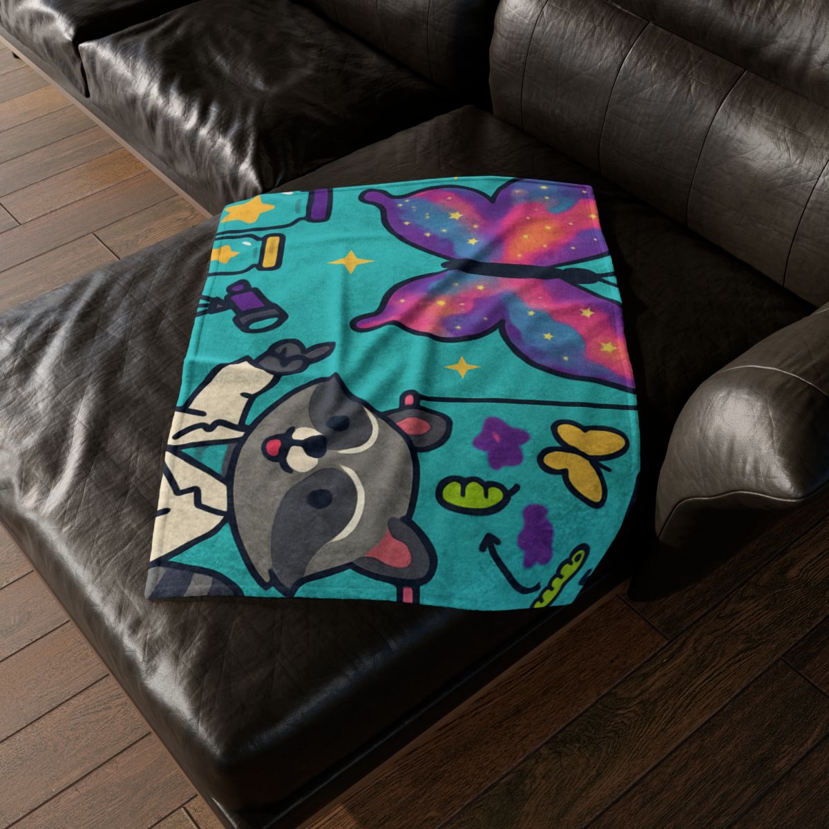 Nebula Garden Butterflies Lab trendy patterned blankets