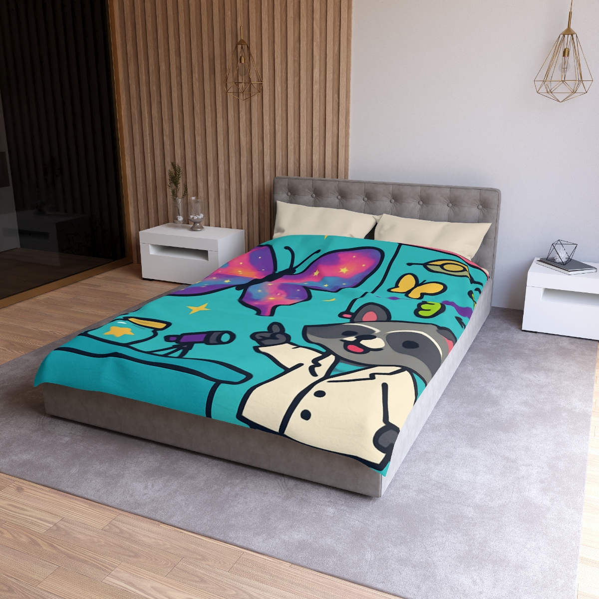 Nebula Garden Butterflies Lab stylish duvet covers