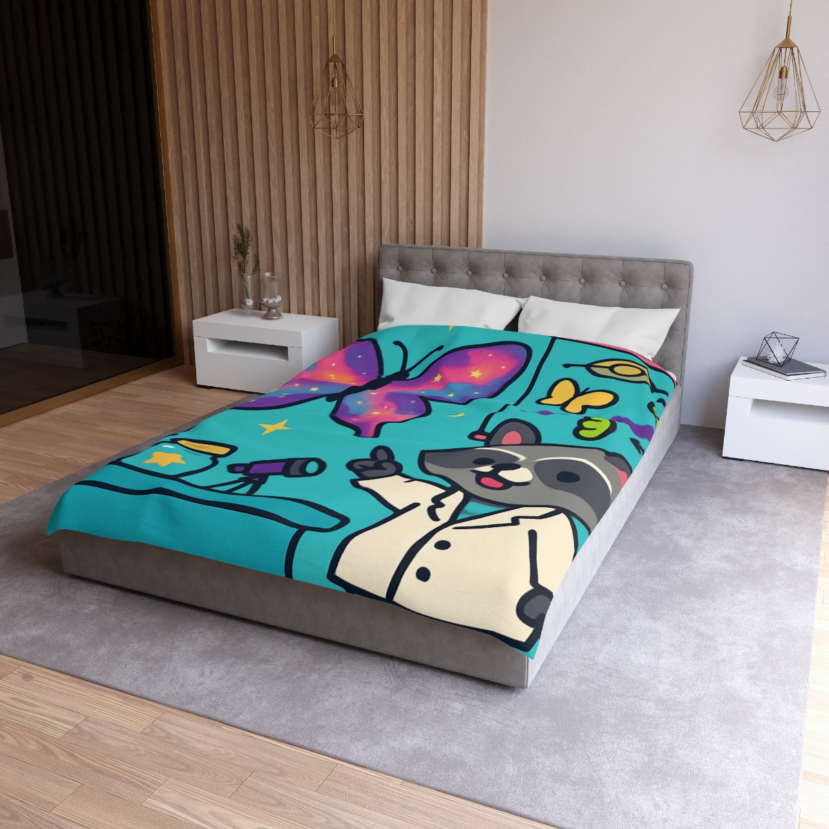 Nebula Garden Butterflies Lab stylish duvet covers