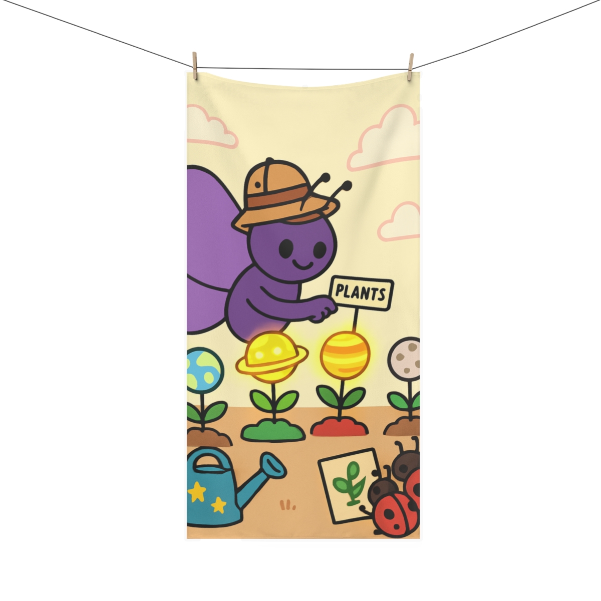 Nebula Garden Butterfly Botanist soft cotton towels