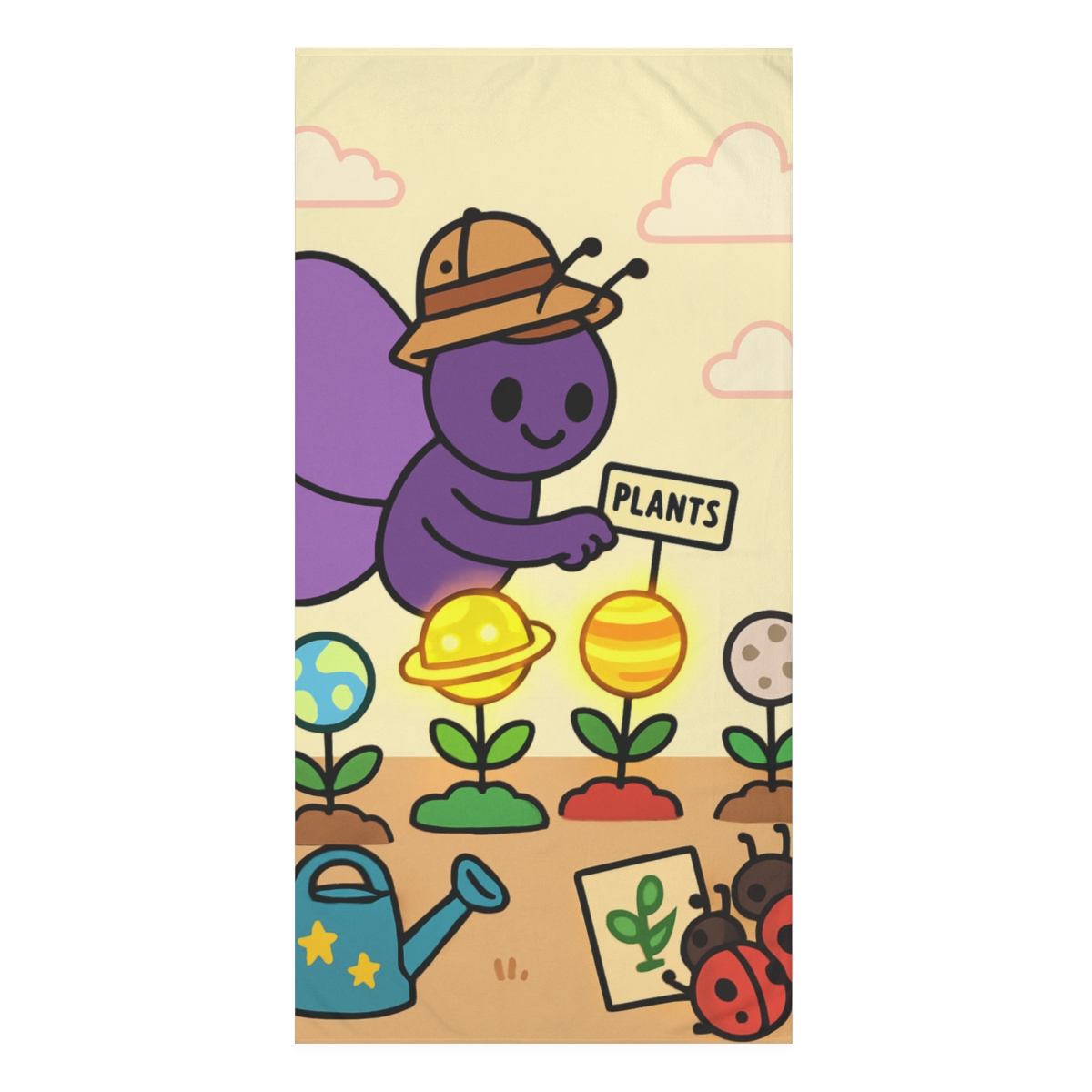 Nebula Garden Butterfly Botanist soft cotton towels