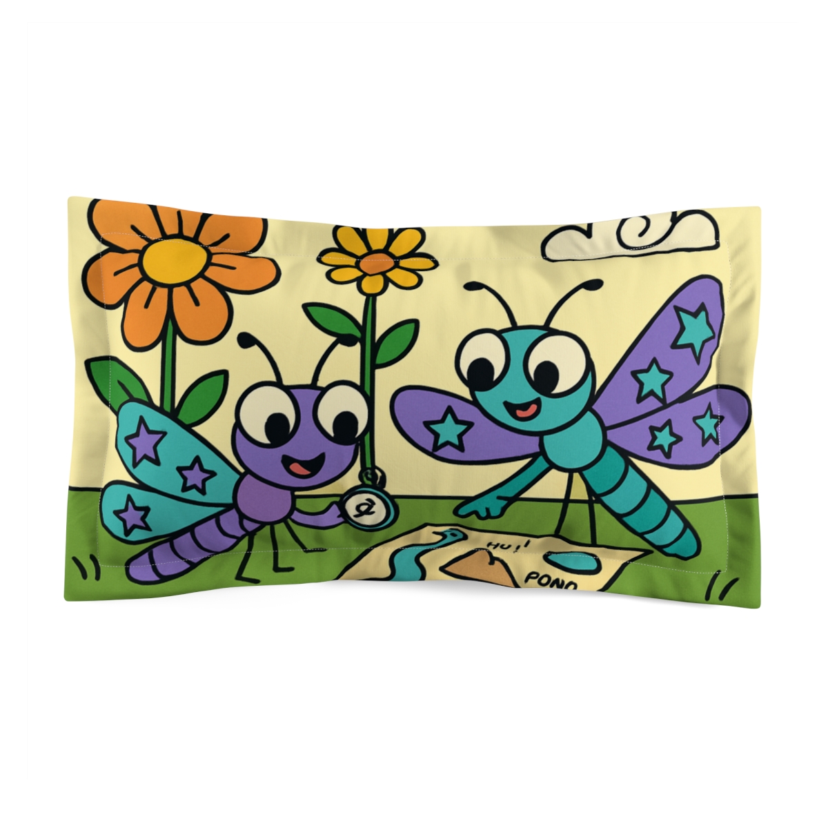 Nebula Garden Dragonfly Map Makers comfortable bed pillows