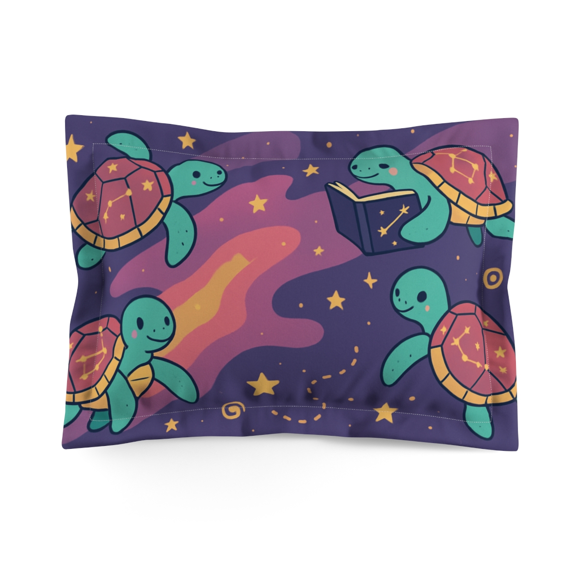 Nebula Garden Of Floating Turtles gift pillows for home