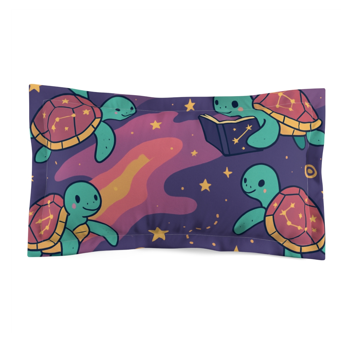 Nebula Garden Of Floating Turtles gift pillows for home