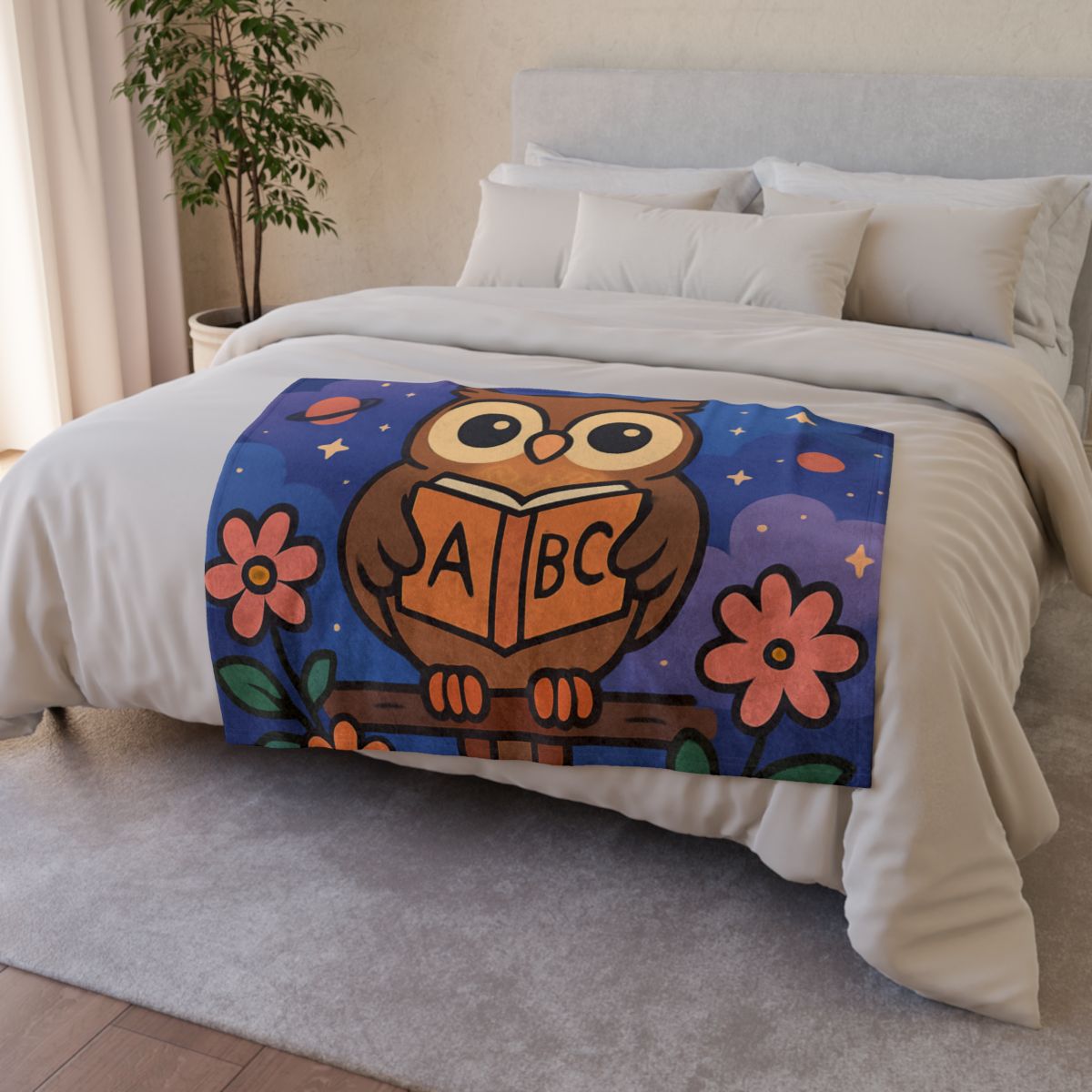 Nebula Garden Owl unique gift blanketscustom blankets