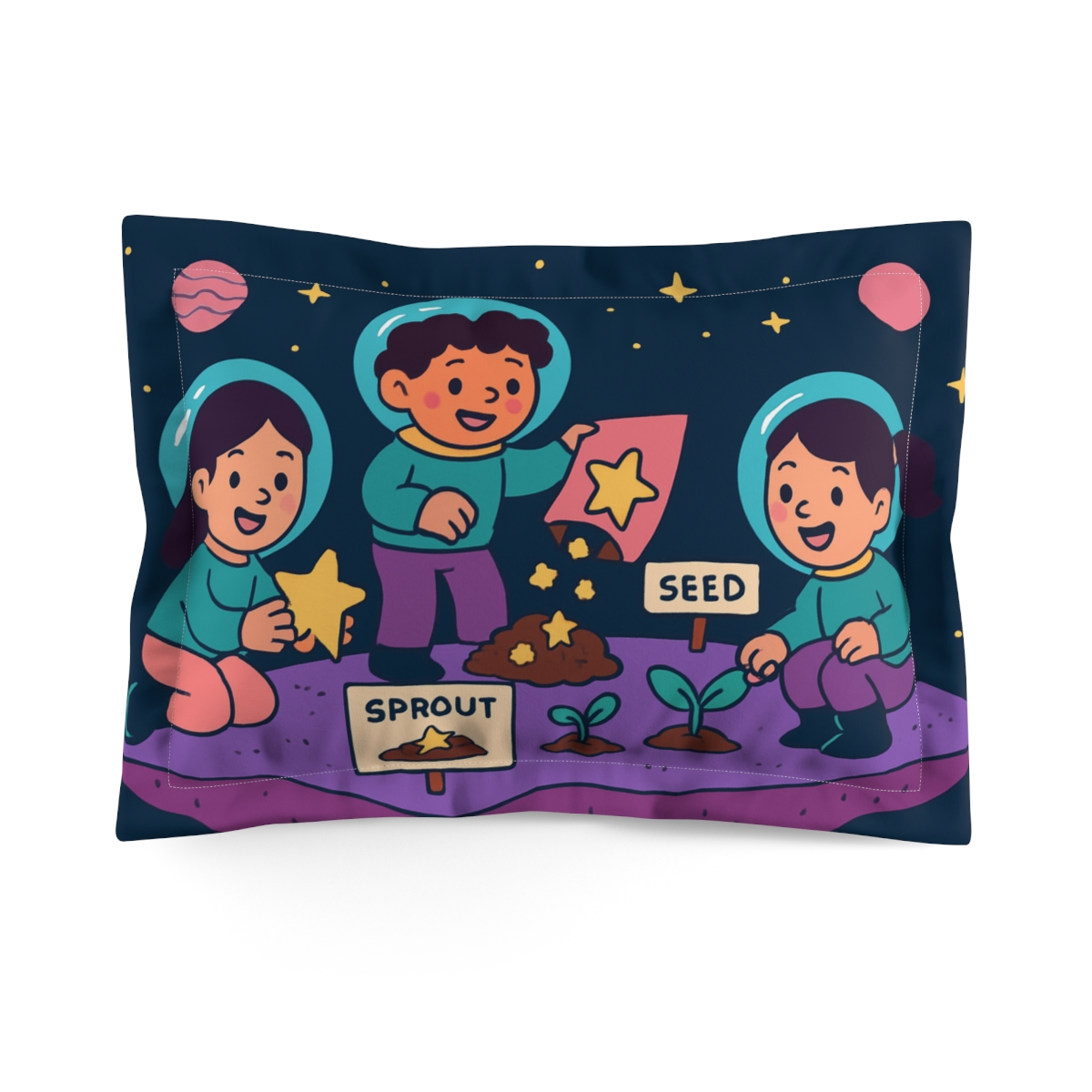 Nebula Garden Science Club personalized decorative pillows