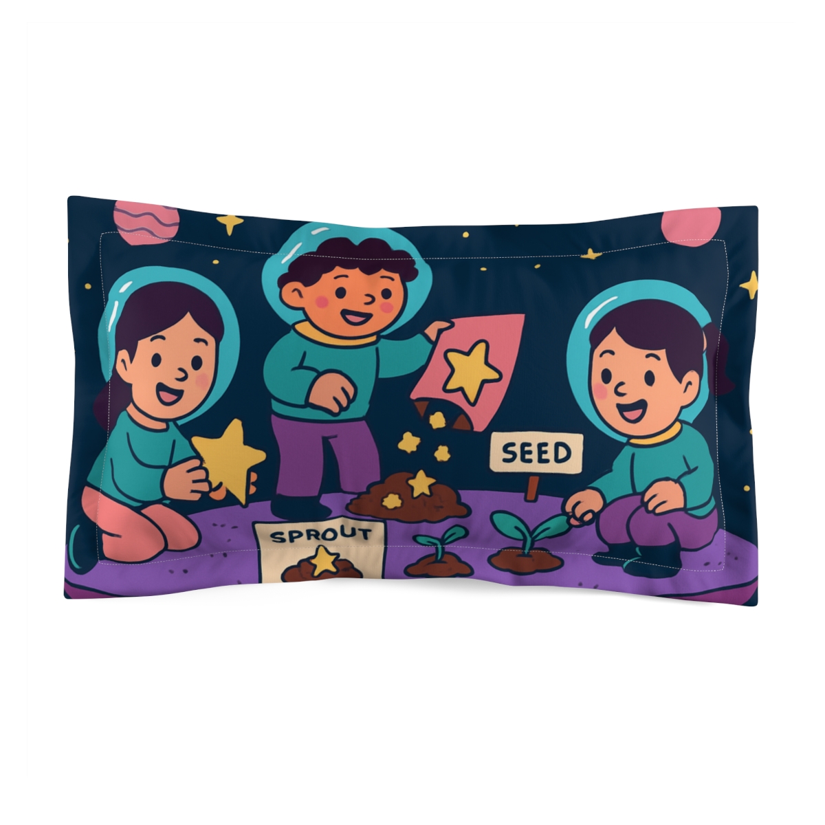 Nebula Garden Science Club personalized decorative pillows