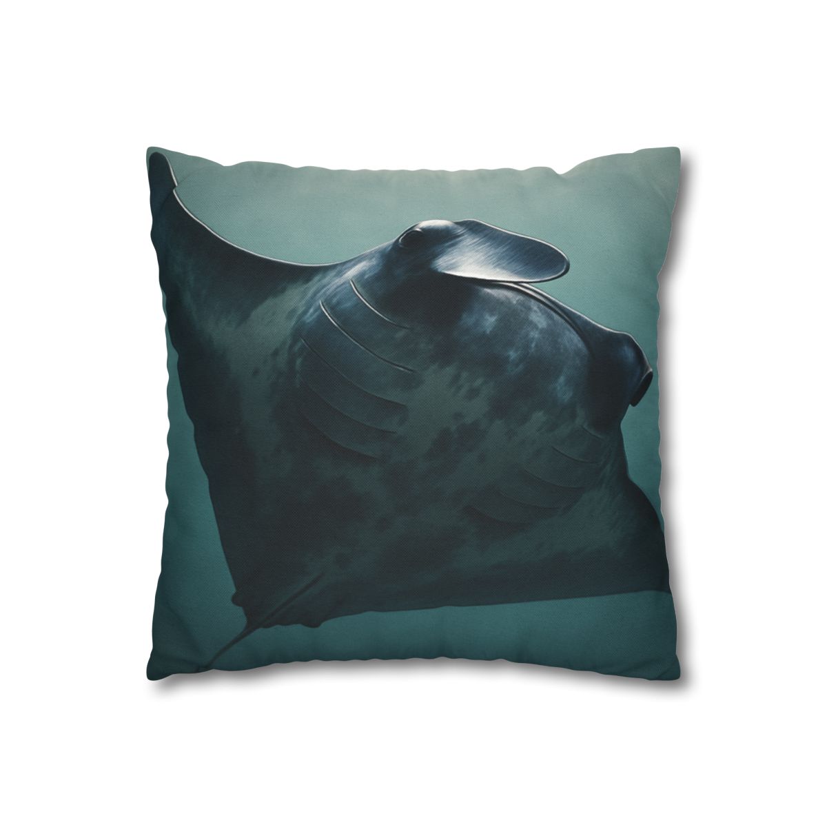 Nebula Glide Giant Manta Ray soft cotton pillow cases