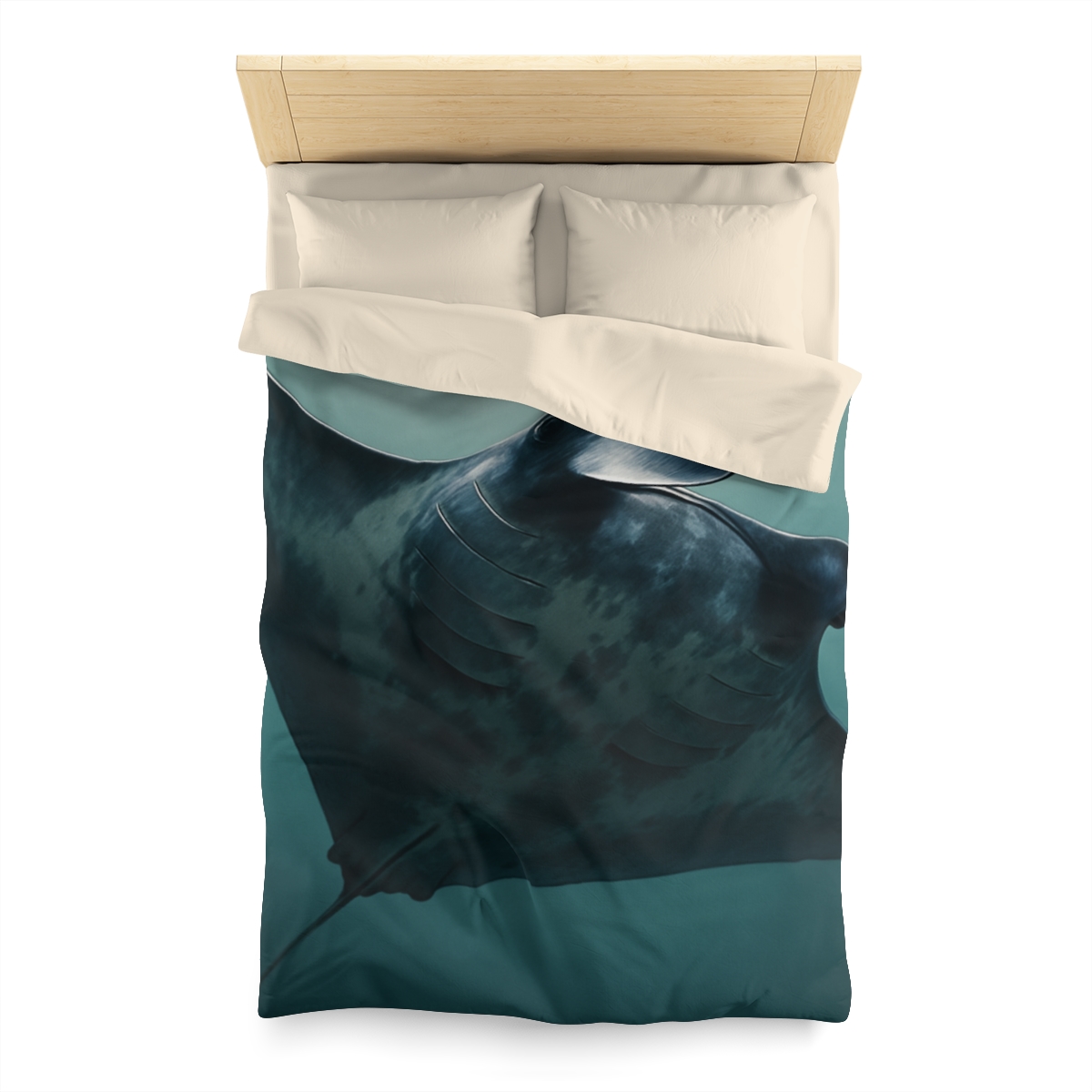 Nebula Glide Giant Manta Ray stylish duvet covers
