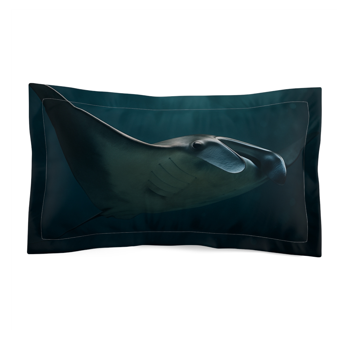 Nebula Glide Manta Ray trendy accent pillows