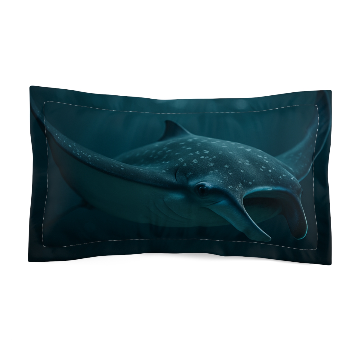 Nebula Glide Manta Ray soft plush pillows