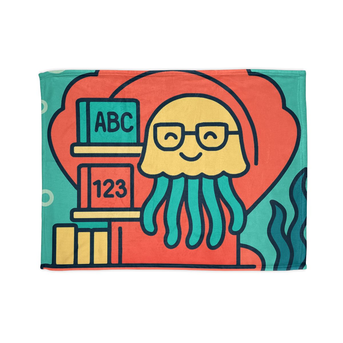 Nebula Jellyfish Library designer printed blankets
