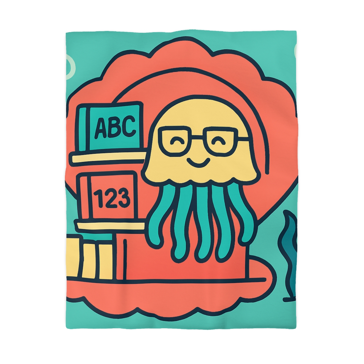 Nebula Jellyfish Library personalized bedding duvets