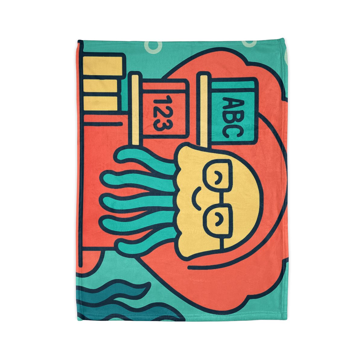 Nebula Jellyfish Library designer printed blankets