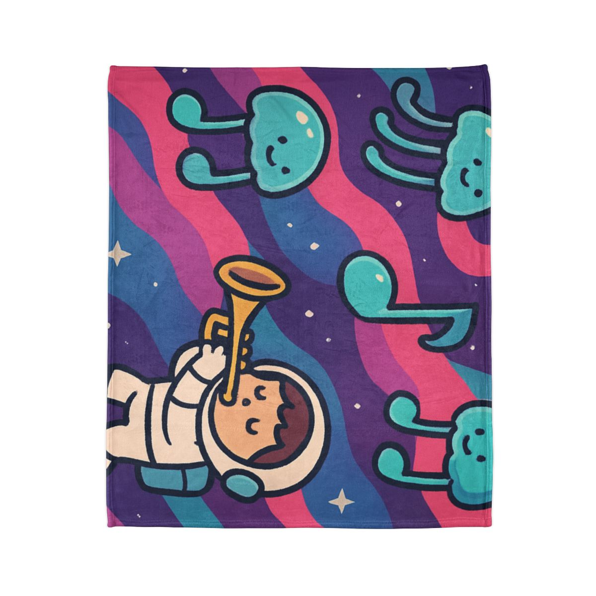 Nebula Jellyfish Orchestra decorative home blankets