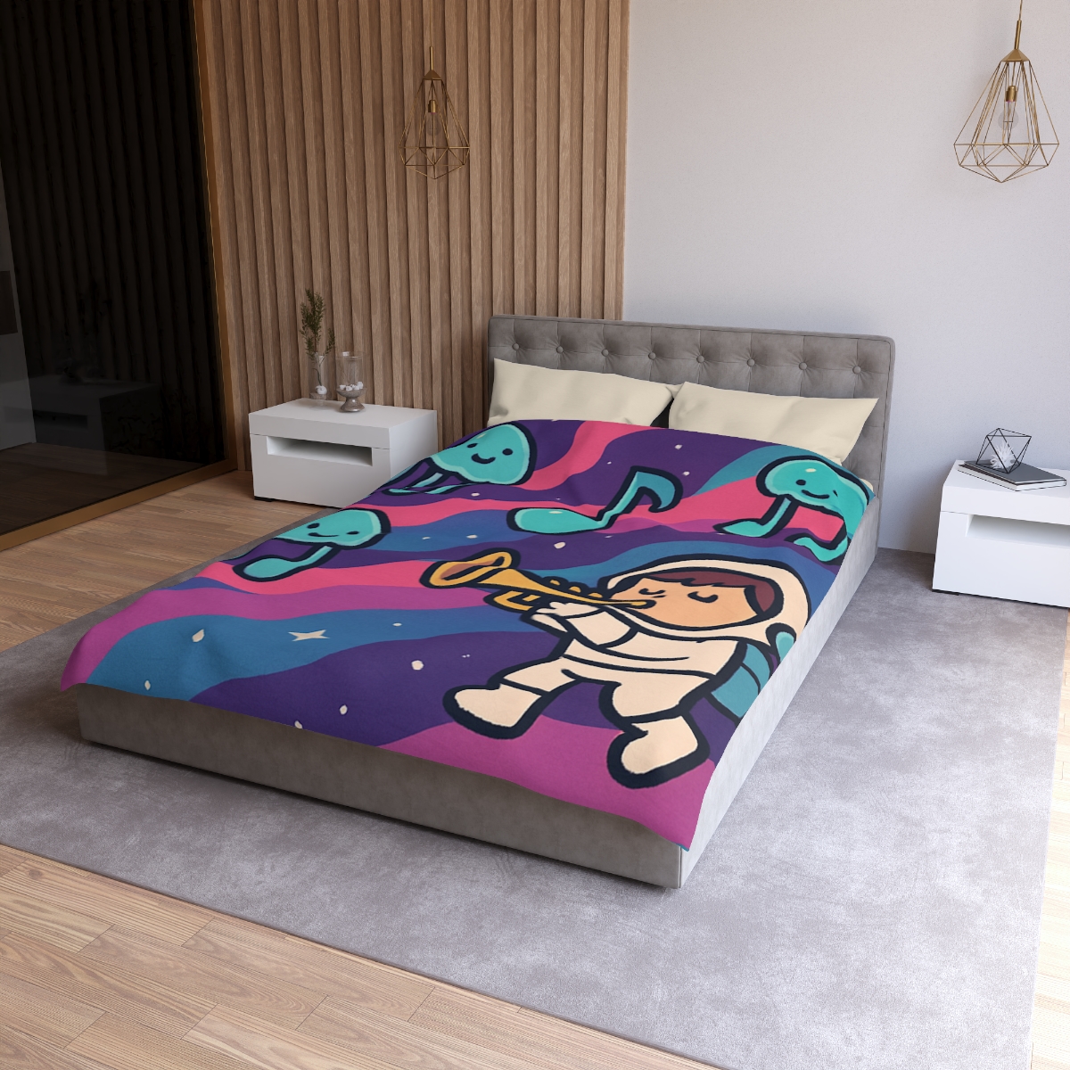 Nebula Jellyfish Orchestra duvets for gifts