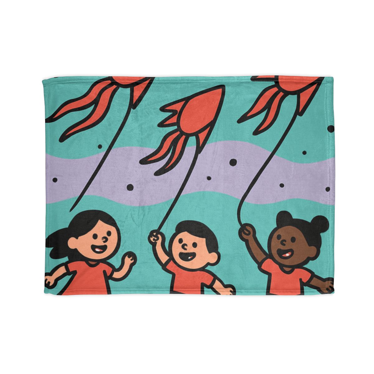 Nebula Kite Race decorative home blankets