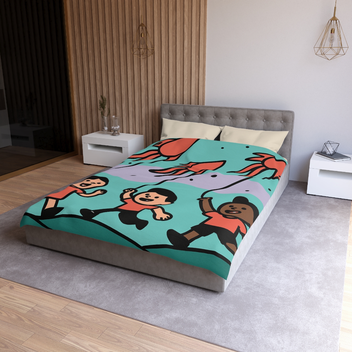 Nebula Kite Race custom duvets