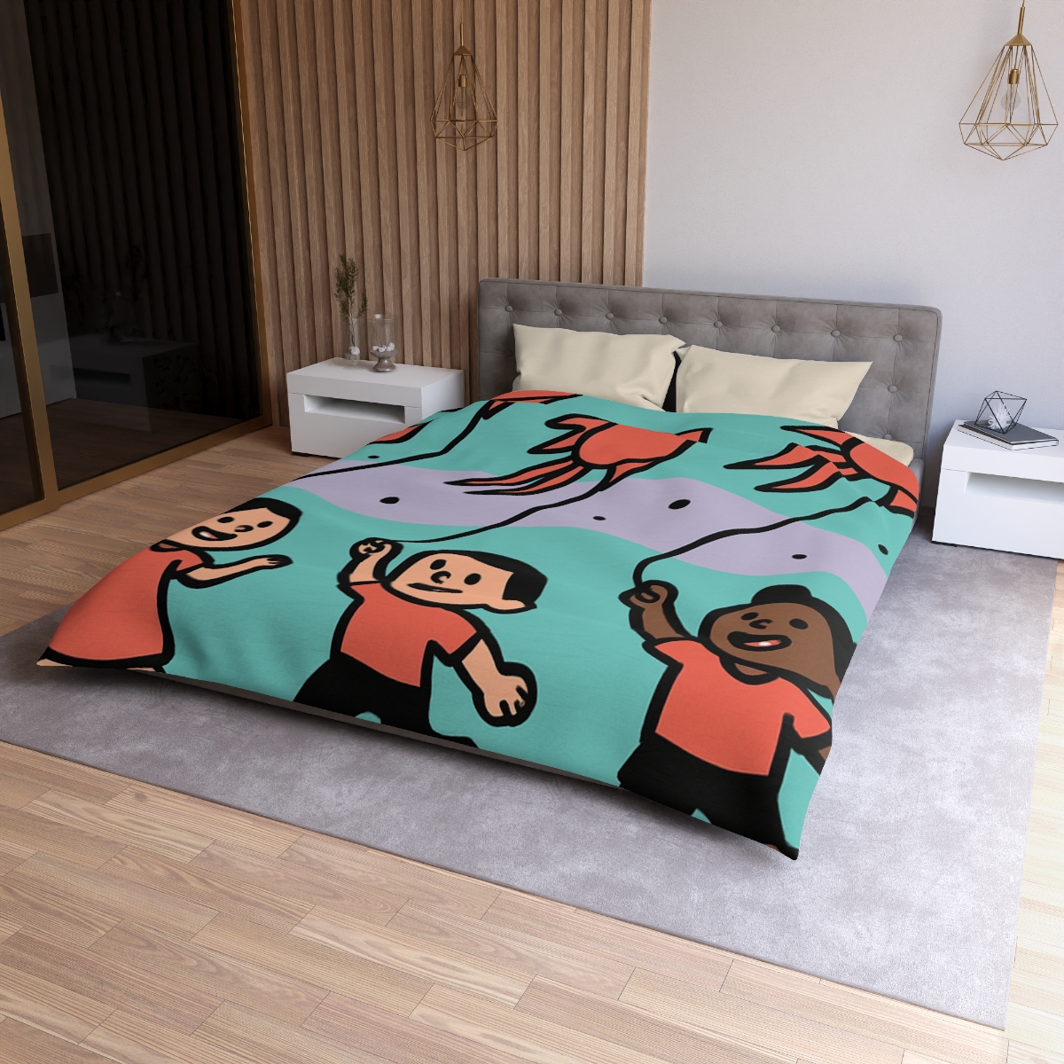 Nebula Kite Race custom duvets