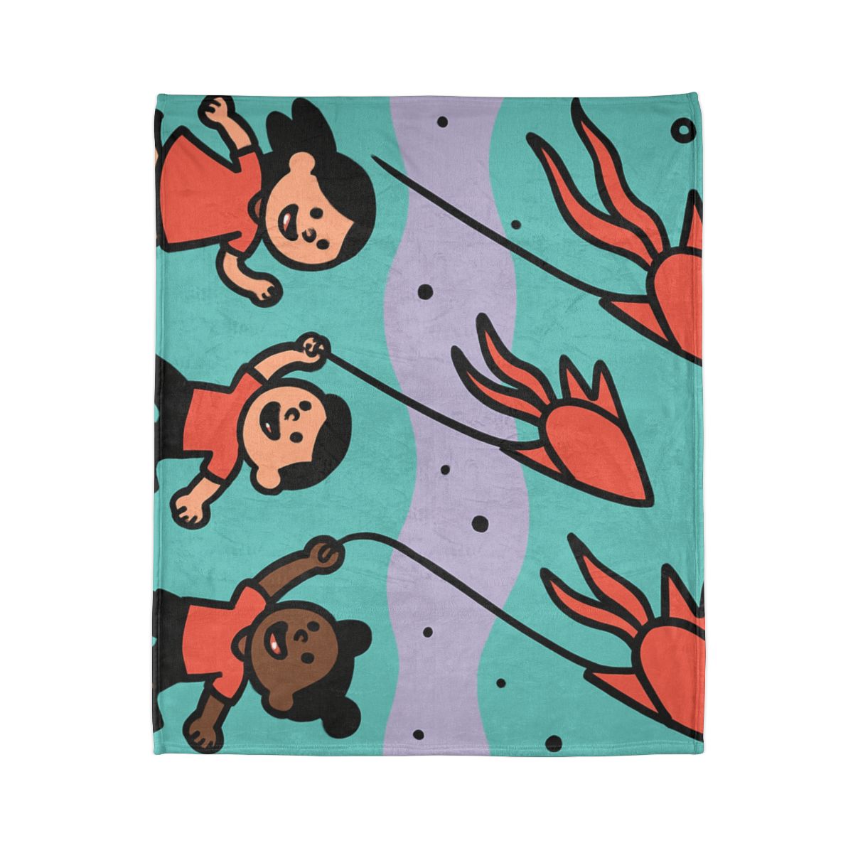 Nebula Kite Race decorative home blankets
