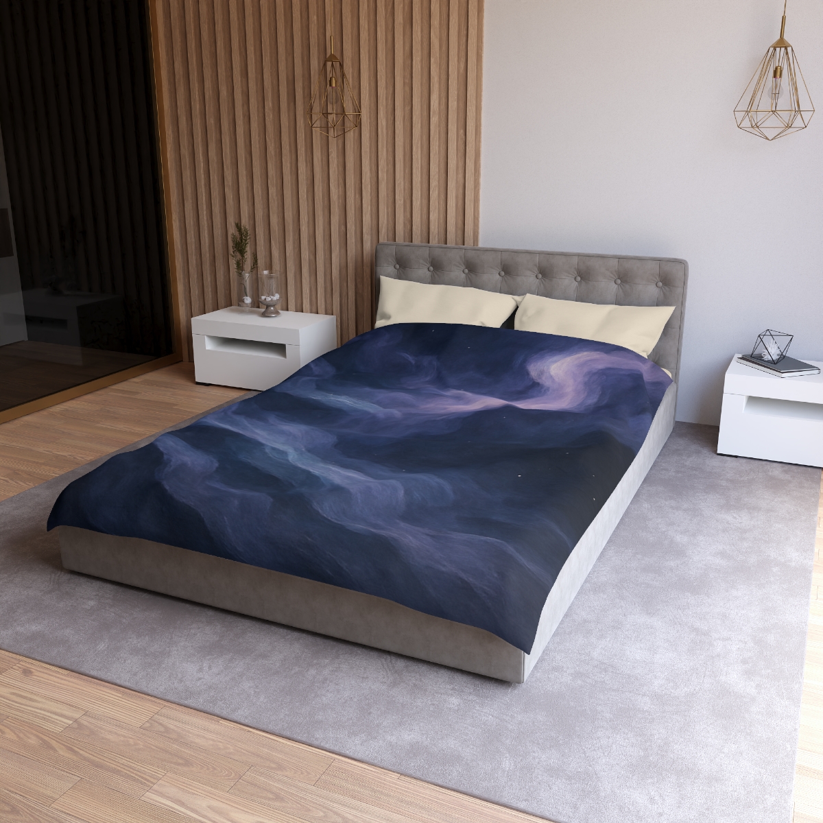 Nebula Lace Curtain designer printed duvets