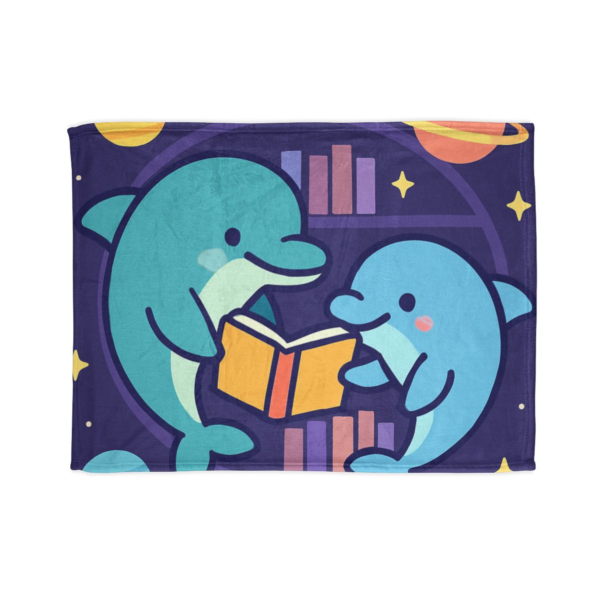 Nebula Library Dolphins unique gift blankets