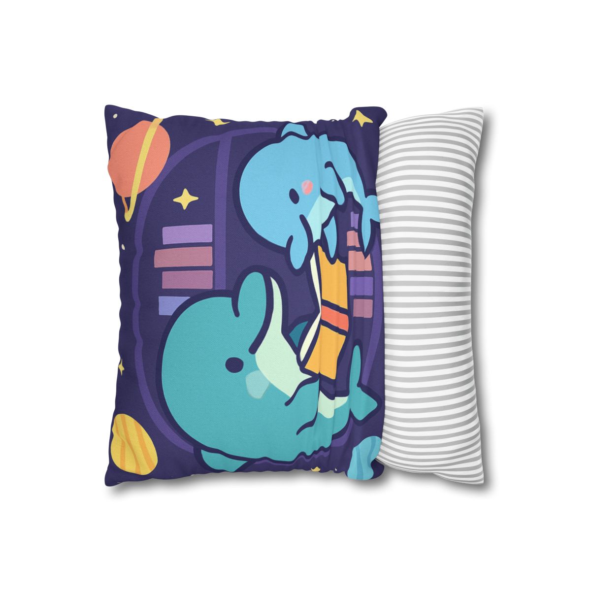 Nebula Library Dolphins comfortable bedding pillow covers