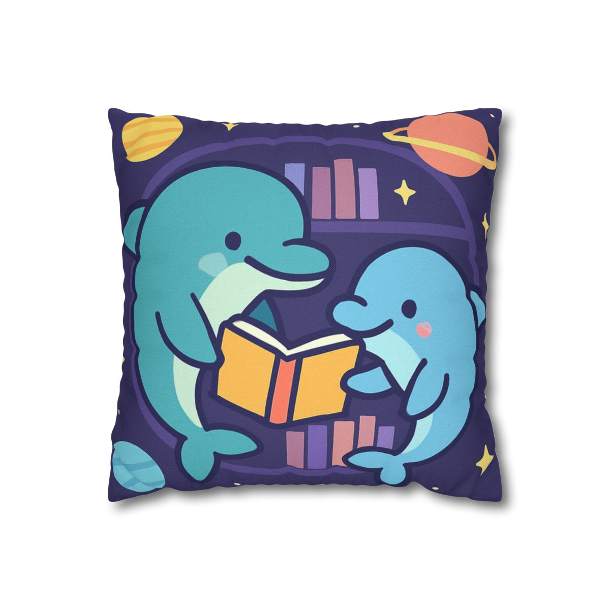 Nebula Library Dolphins comfortable bedding pillow covers