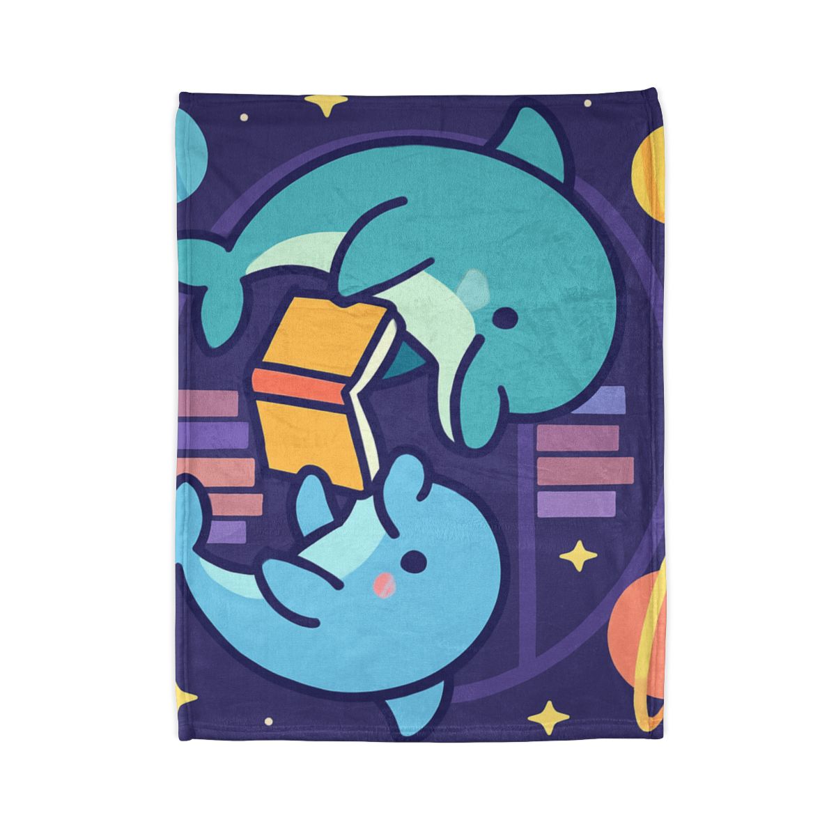 Nebula Library Dolphins unique gift blankets