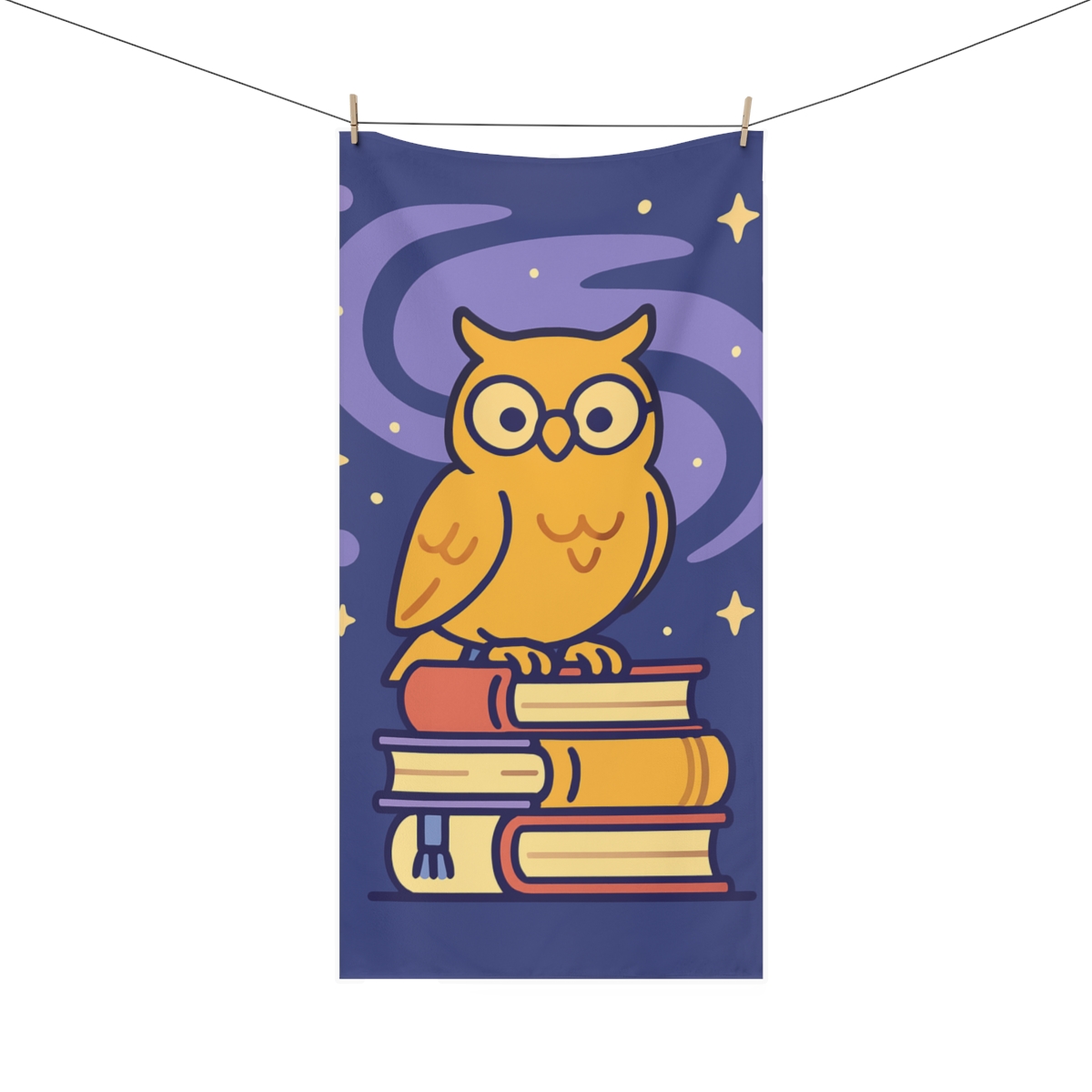 Nebula Library Owl soft cotton towels