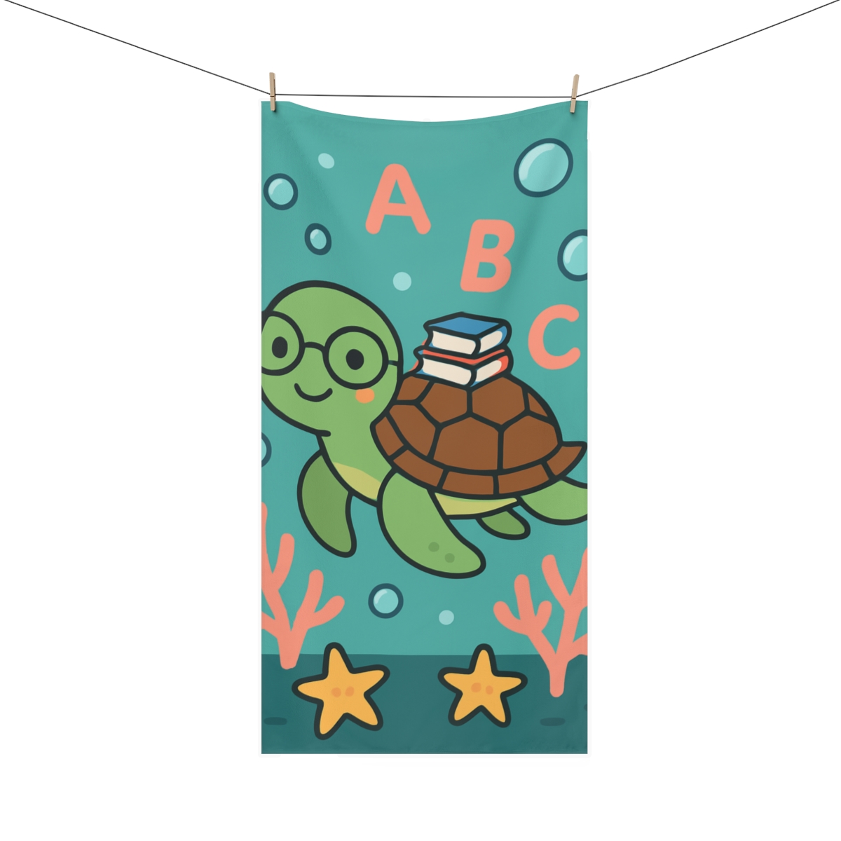 Nebula Library Sea Turtle unique gift towels