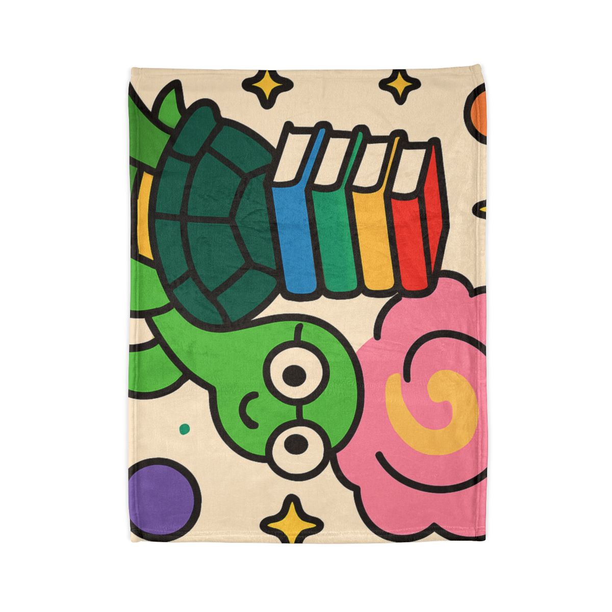Nebula Library Turtle designer printed blankets
