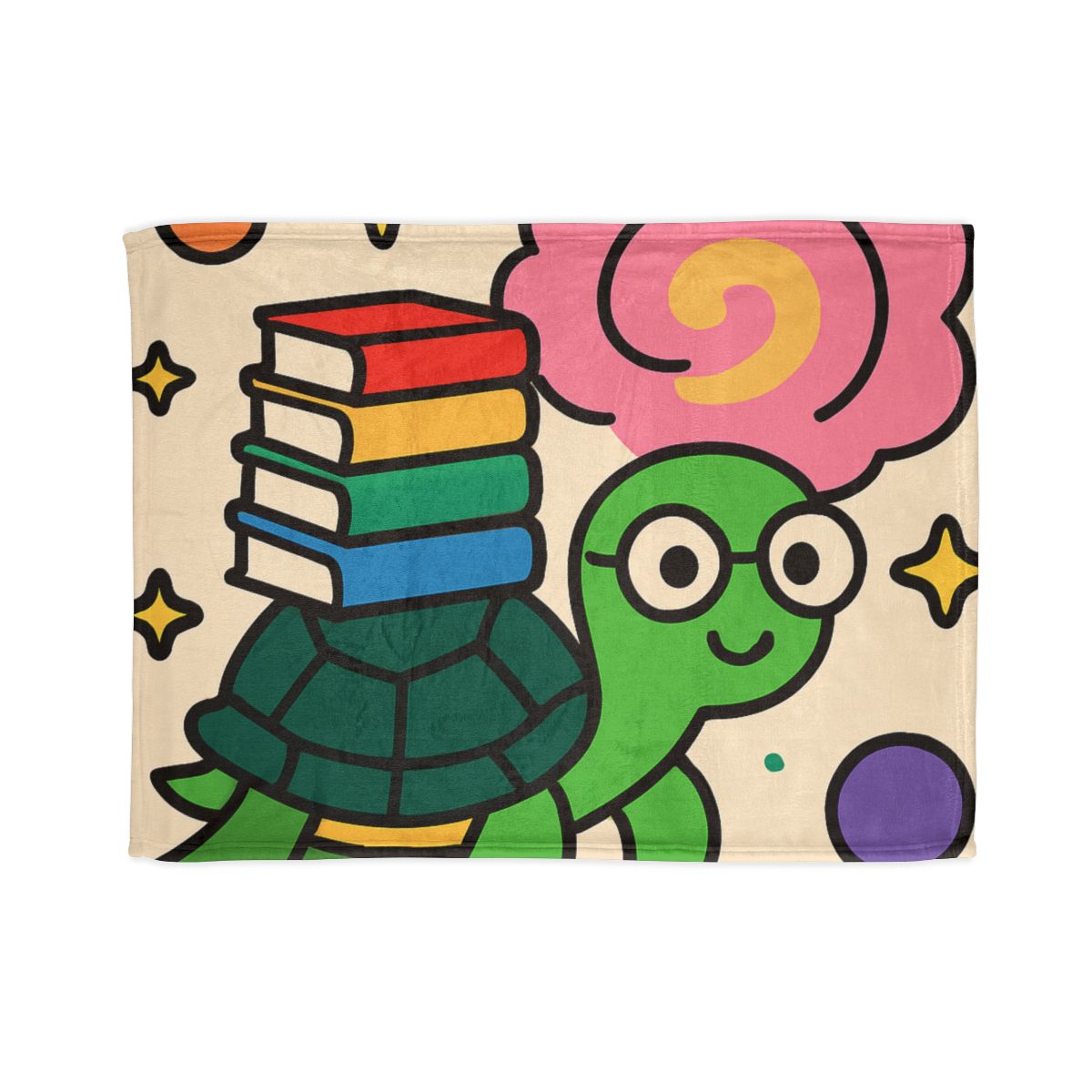 Nebula Library Turtle designer printed blankets