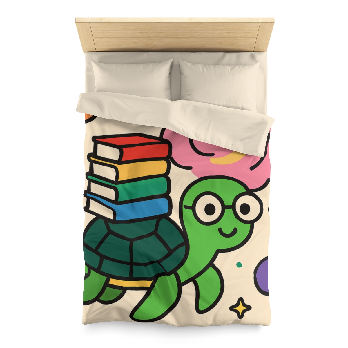 Nebula Library Turtle personalized bedding duvets
