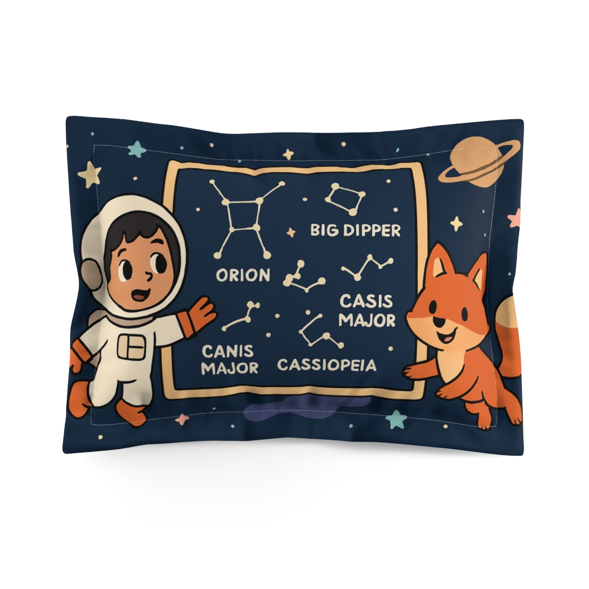 Nebula Nature Club Star Map Safari soft plush pillows