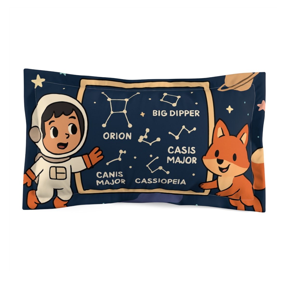 Nebula Nature Club Star Map Safari soft plush pillows