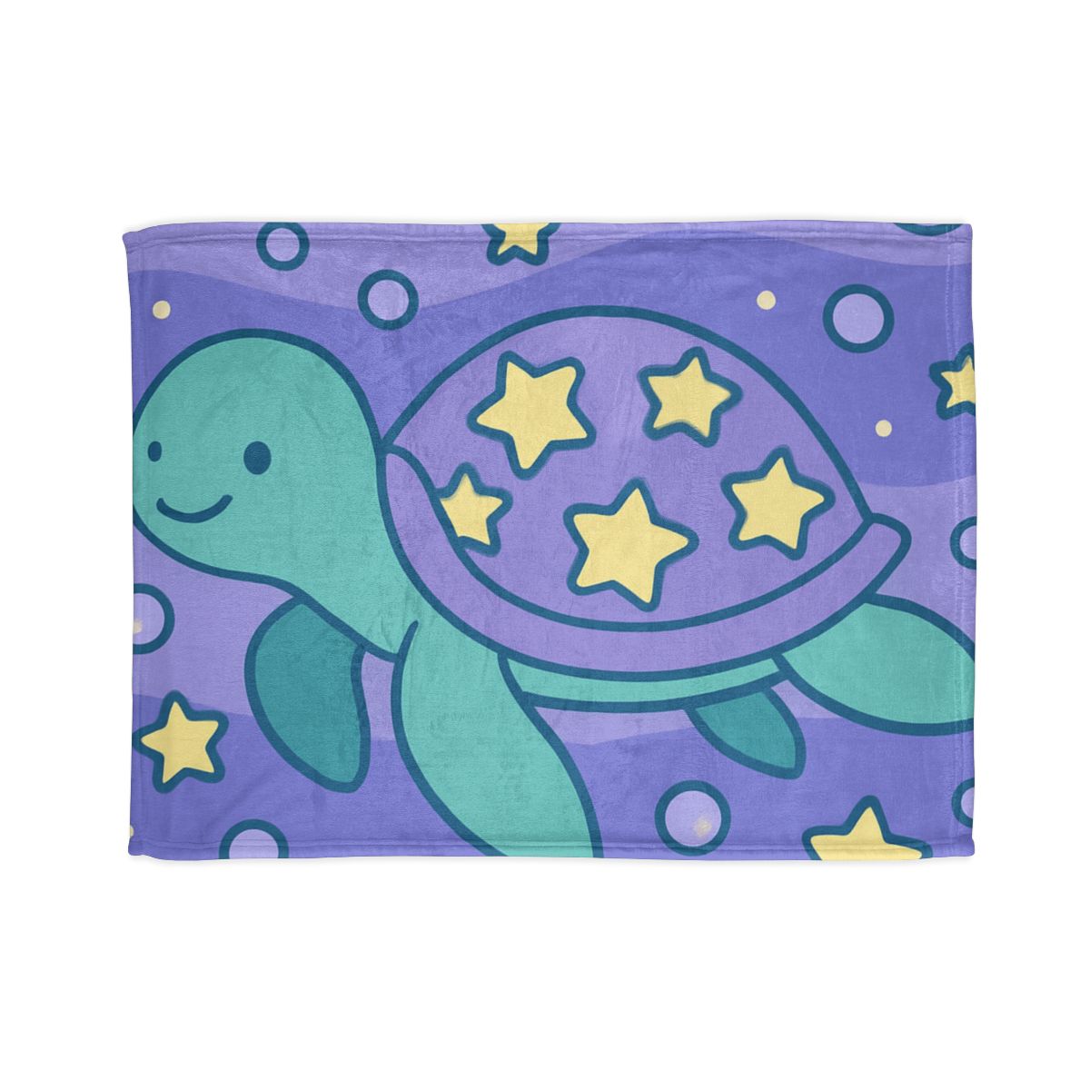 Nebula Ocean Turtle designer printed blankets
