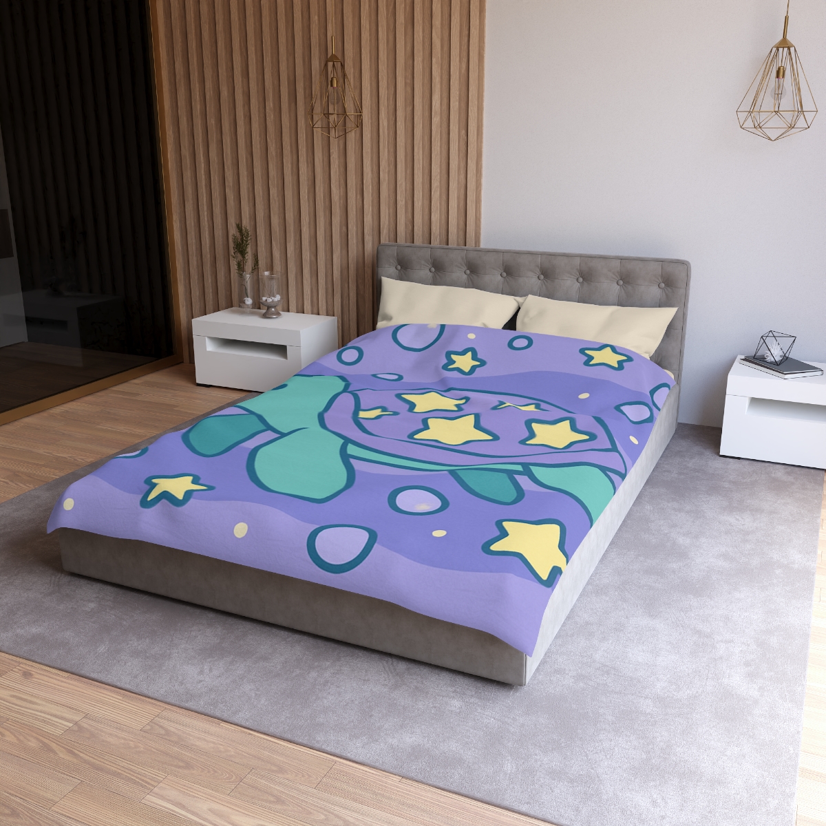 Nebula Ocean Turtle unique patterned duvets
