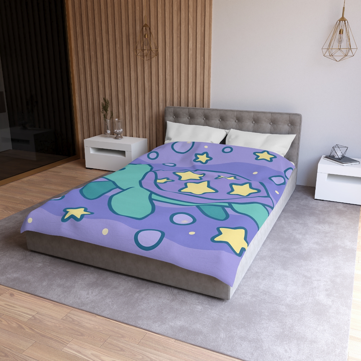 Nebula Ocean Turtle unique patterned duvets