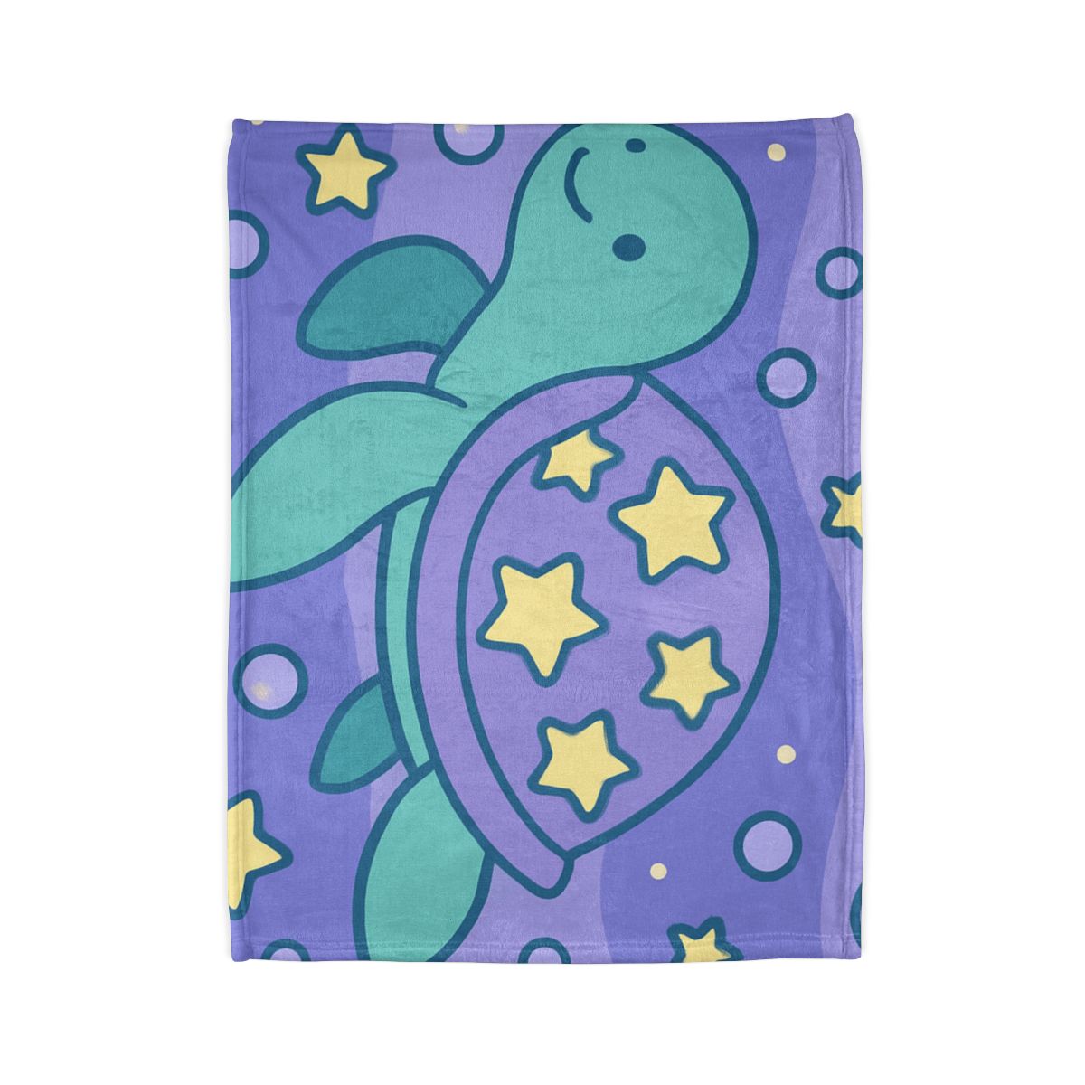 Nebula Ocean Turtle designer printed blankets