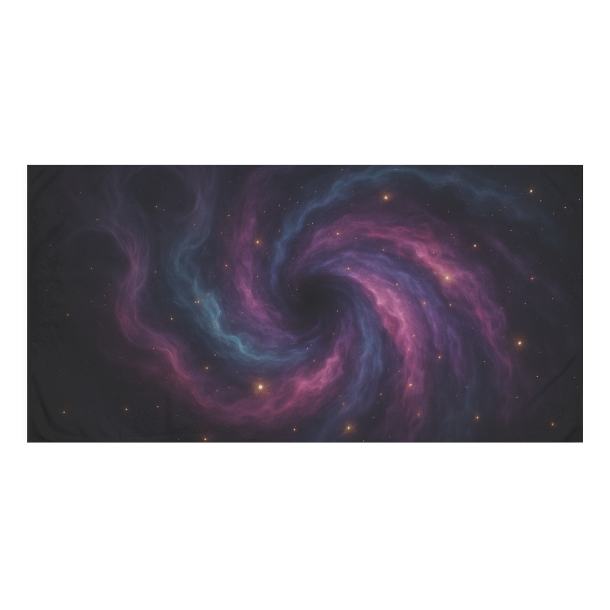 Nebula Spiral Haze designer printed towels