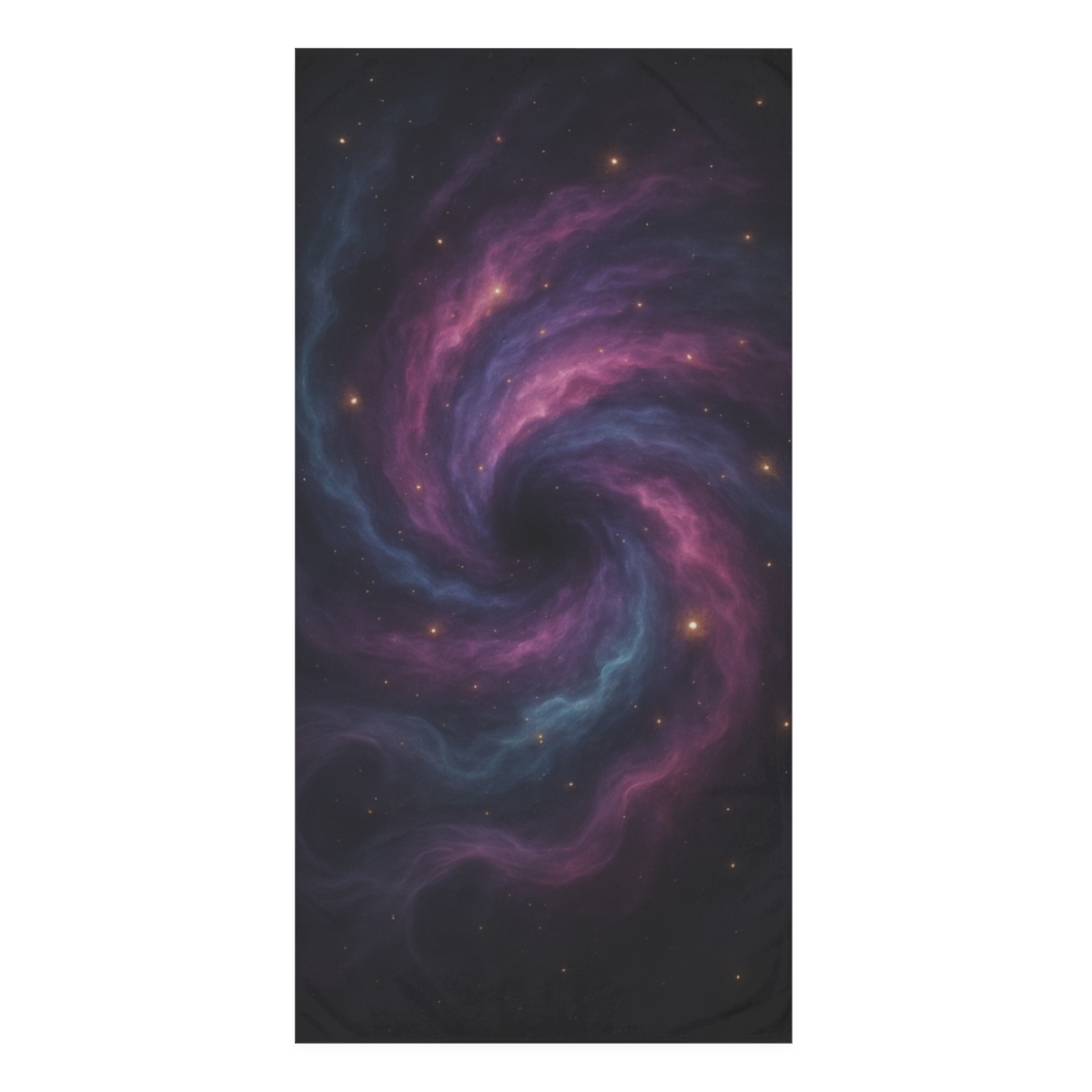 Nebula Spiral Haze designer printed towels