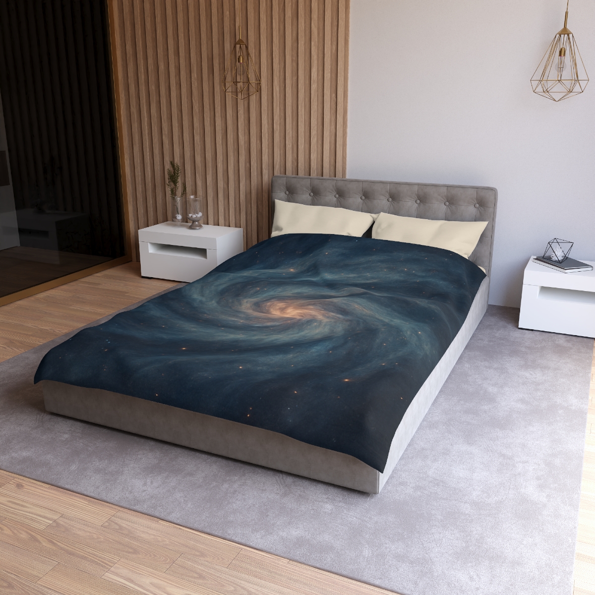 Nebula Spiral Haze personalized bedding duvets